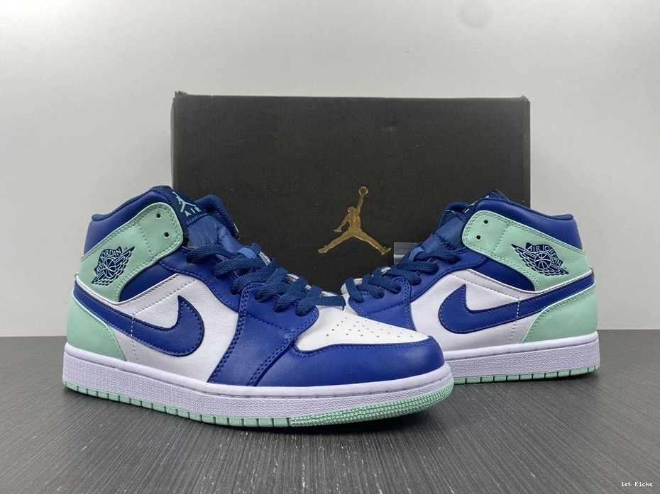 554724-413 Foam Mint - 1 Mystic Jordan Navy Mid 0105